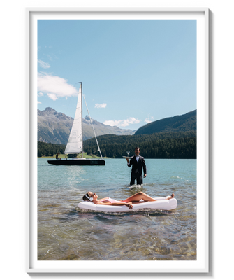 Poolside in St. Moritz