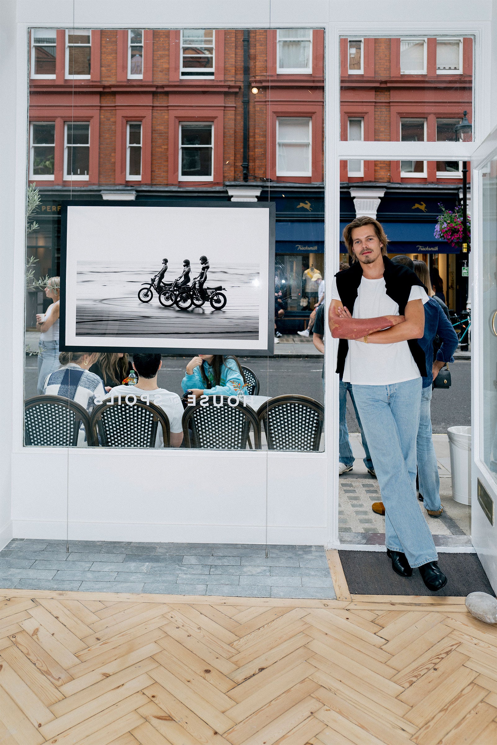 Photography print installed in a contemporary interior