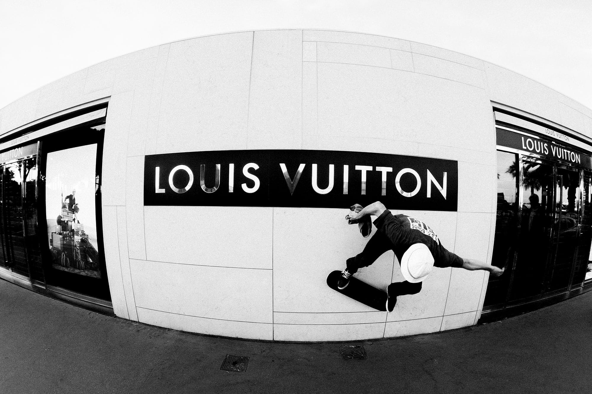 Louis Vuitton  Black and white photo wall, Black and white